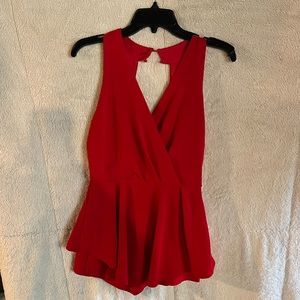 Red romper